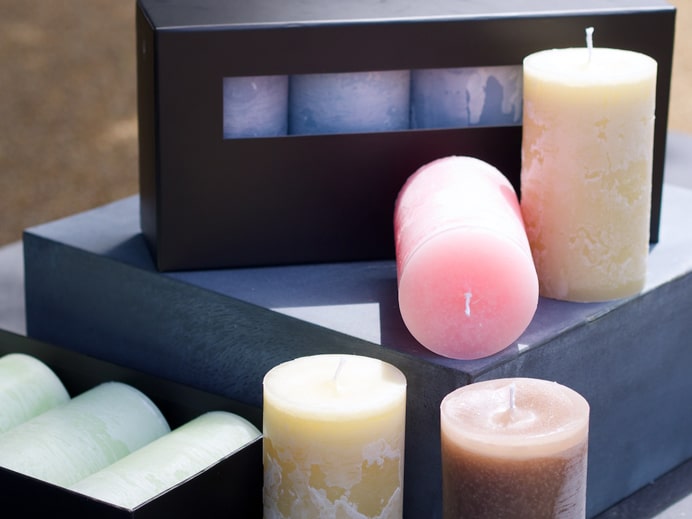 Coloured Pillar & Dinner Candles Moores Home and Garden