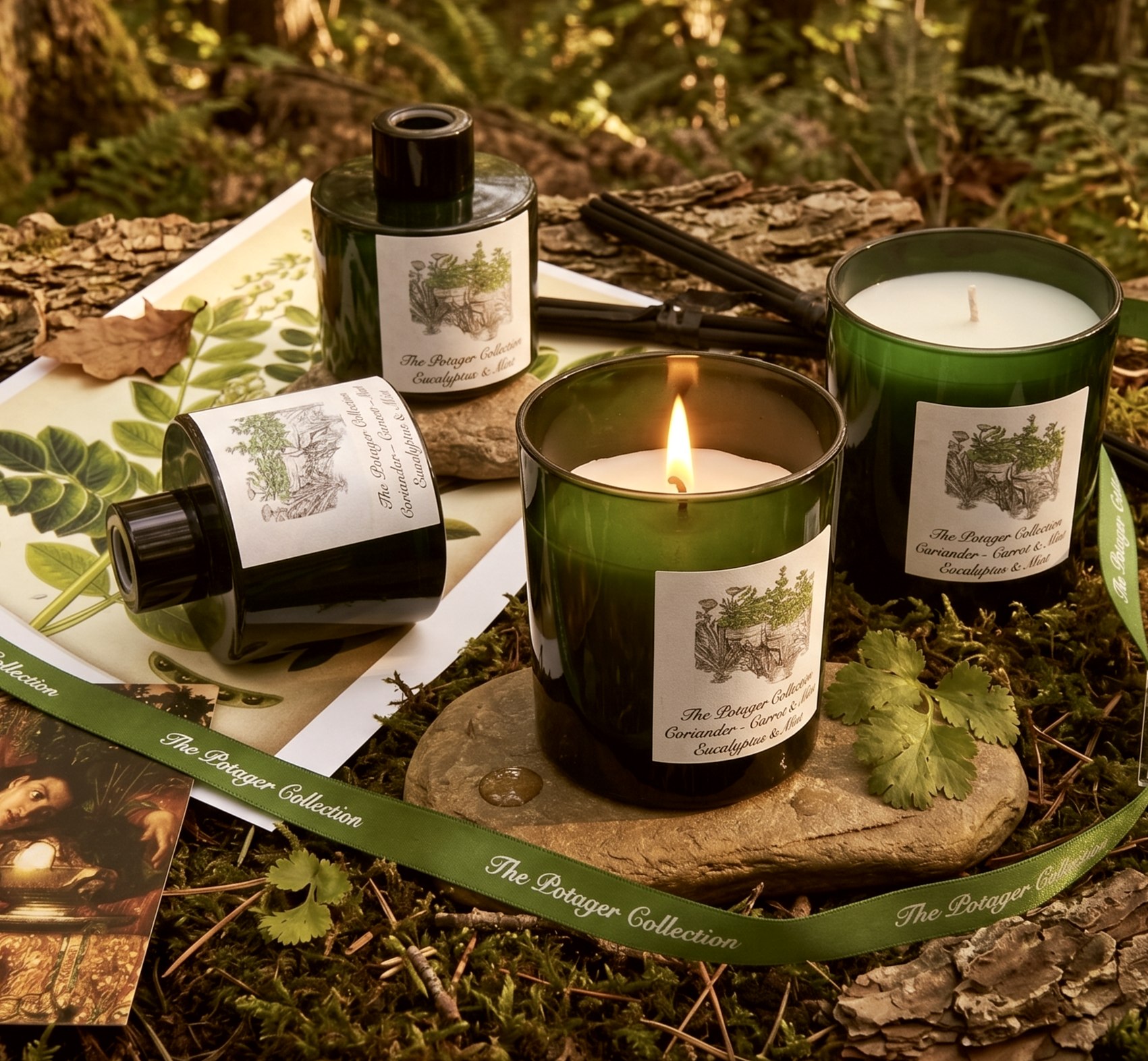 The Potager Collection candles and diffuser