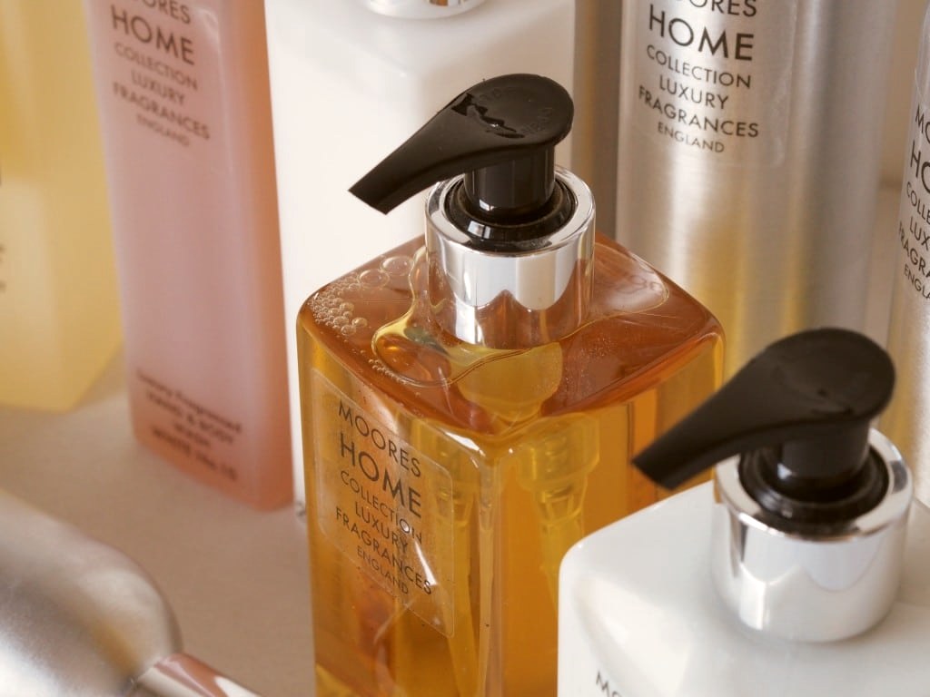 Moores Home Collection luxury hand & body wash and lotions
